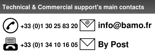 Technical & Commercial support's main contacts
